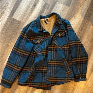 Brixton XXL Blue Plaid Jacket (lined)